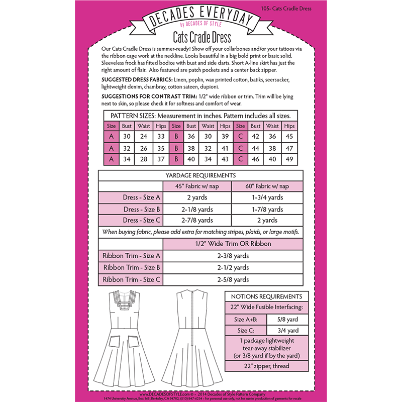 Decades of Style - Cats Cradle Dress