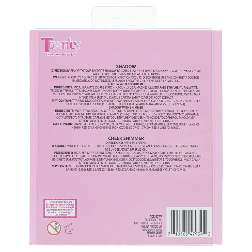 Townley Girl Nature so Simple Makeup Palette, Multicolor, 1 Piece Count