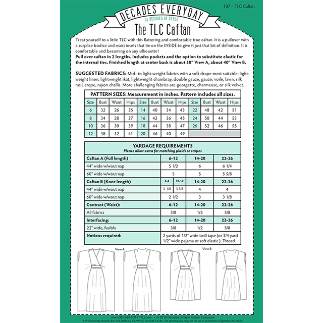 Decades of Style - TLC Caftan