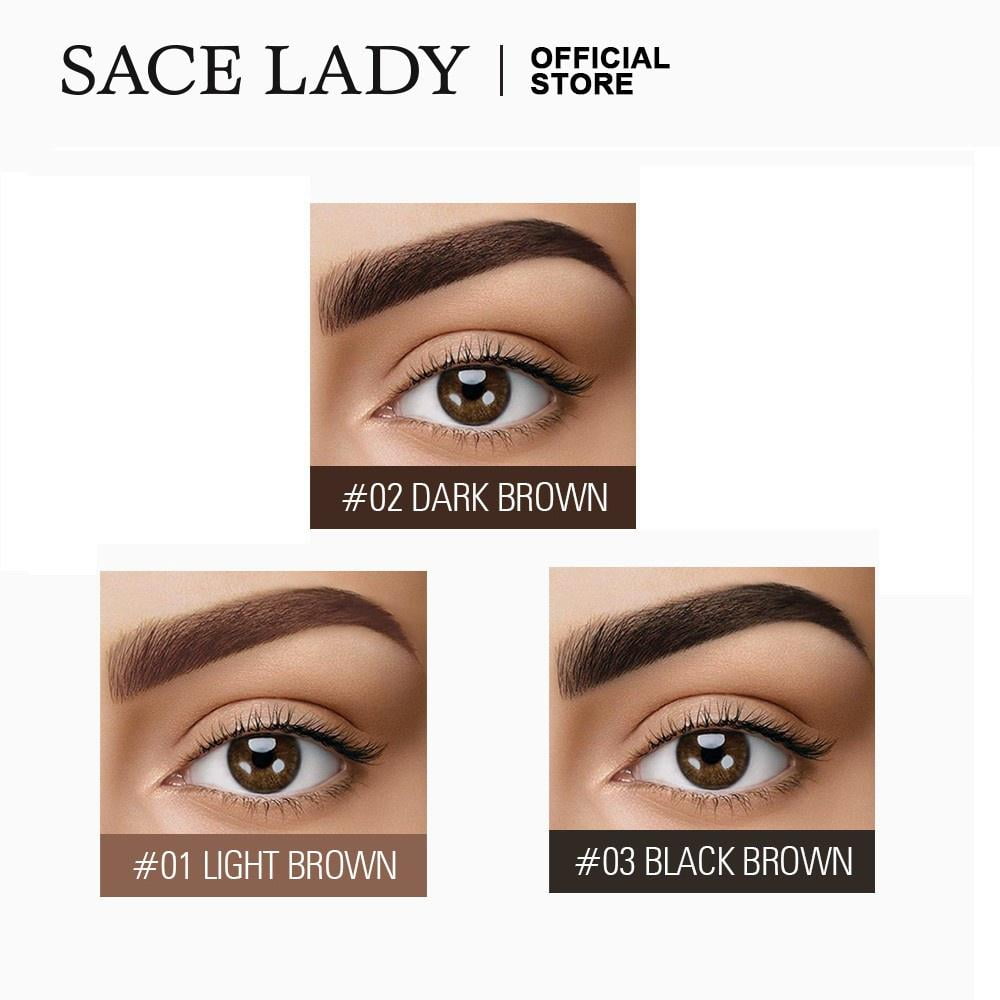 SACE LADY 3D Eyebrow Gel Long Lasting 24 Hours Waterproof Smudge-proof Brow Cream Makeup Kit 0.2Fl Oz