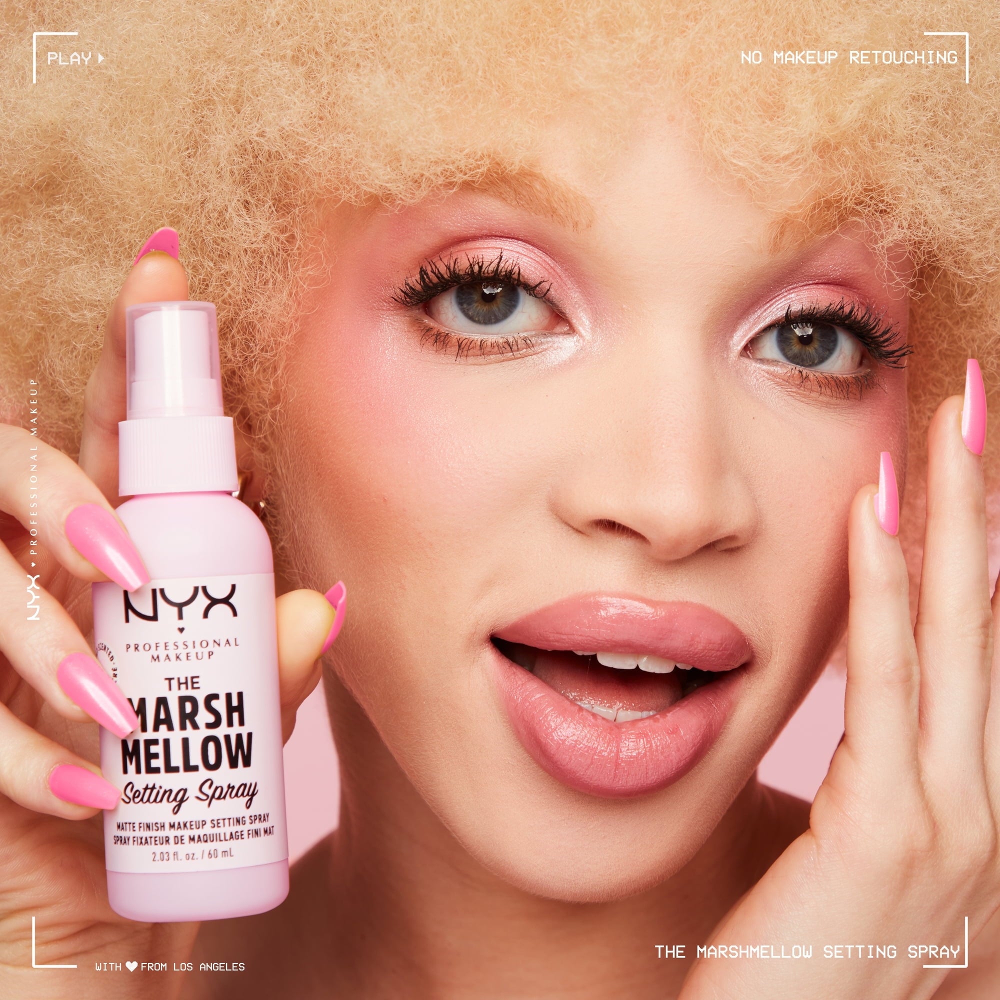 NYX Professional Makeup Setting Spray, Marshmellow Scented, Long-Lasting, Vegan Formula, 2.03 fl oz
