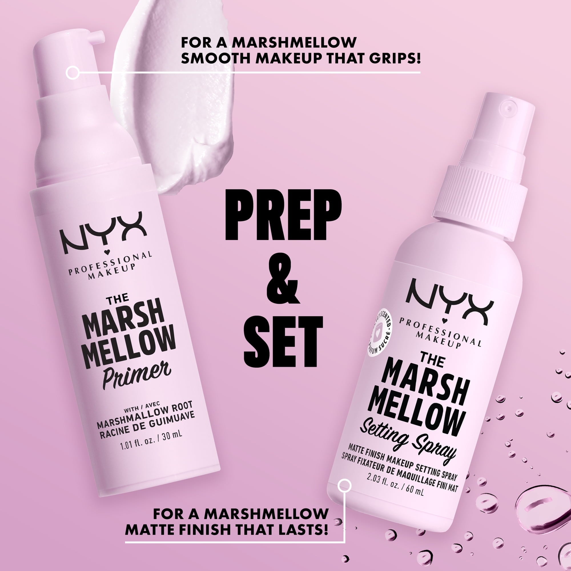 NYX Professional Makeup Setting Spray, Marshmellow Scented, Long-Lasting, Vegan Formula, 2.03 fl oz