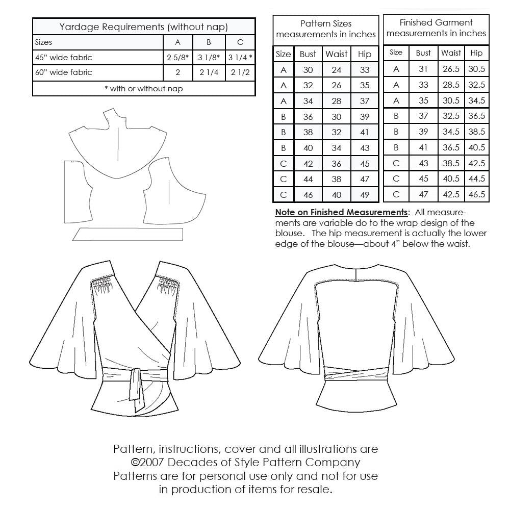 Decades of Style - Butterfly Blouse