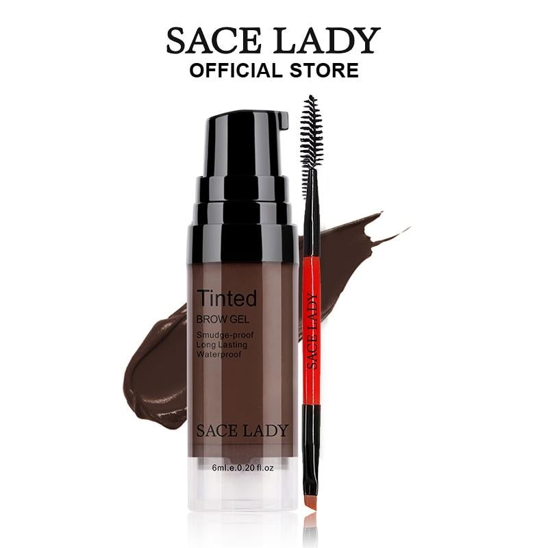 SACE LADY 3D Eyebrow Gel Long Lasting 24 Hours Waterproof Smudge-proof Brow Cream Makeup Kit 0.2Fl Oz