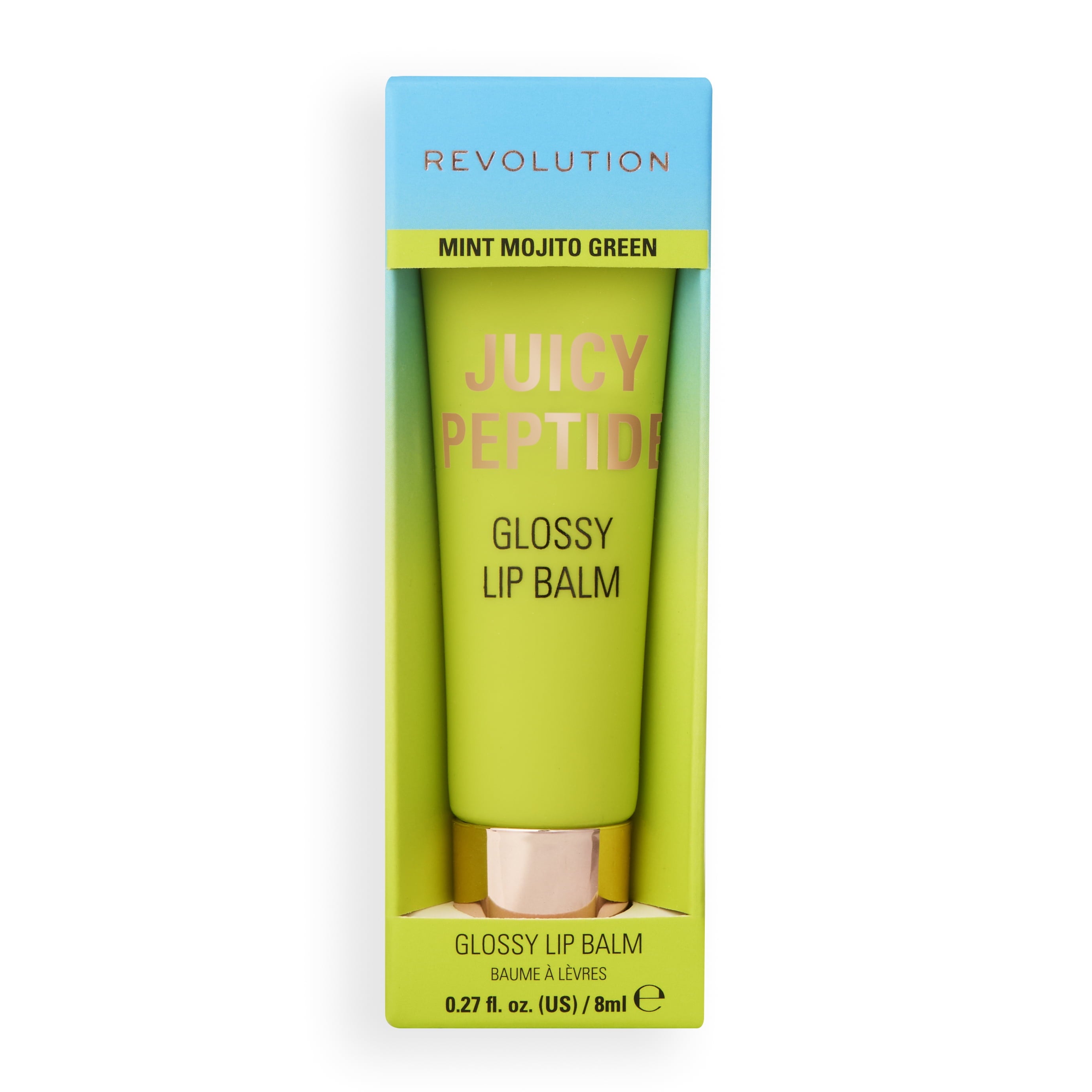 Revolution Juicy Peptide Hydrating Moisturizing Lip Balm with Peptides, Mint Mojito