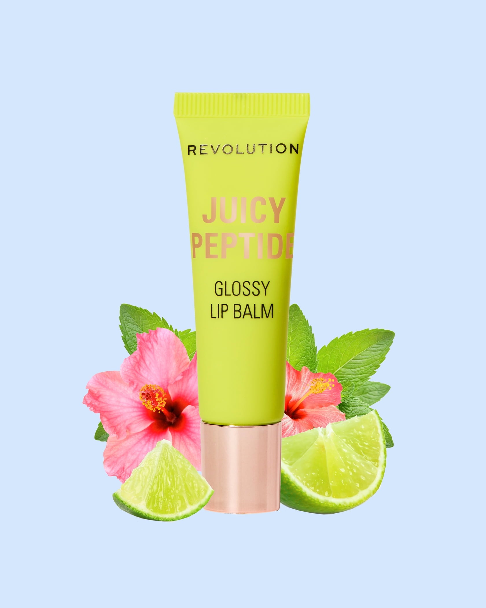Revolution Juicy Peptide Hydrating Moisturizing Lip Balm with Peptides, Mint Mojito