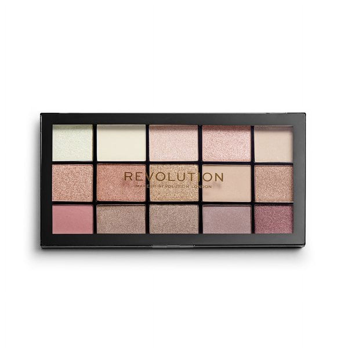 Revolution Reloaded Palette, Highly Pigmented, Velvet Rose, 15-Shade Palette