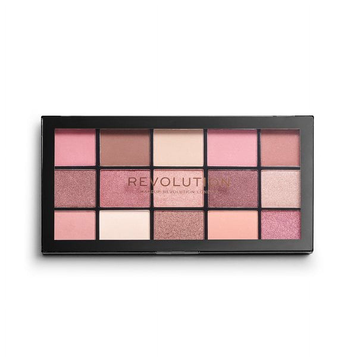 Revolution Reloaded Palette, Highly Pigmented, Velvet Rose, 15-Shade Palette