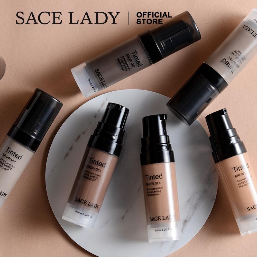 SACE LADY 3D Eyebrow Gel Long Lasting 24 Hours Waterproof Smudge-proof Brow Cream Makeup Kit 0.2Fl Oz