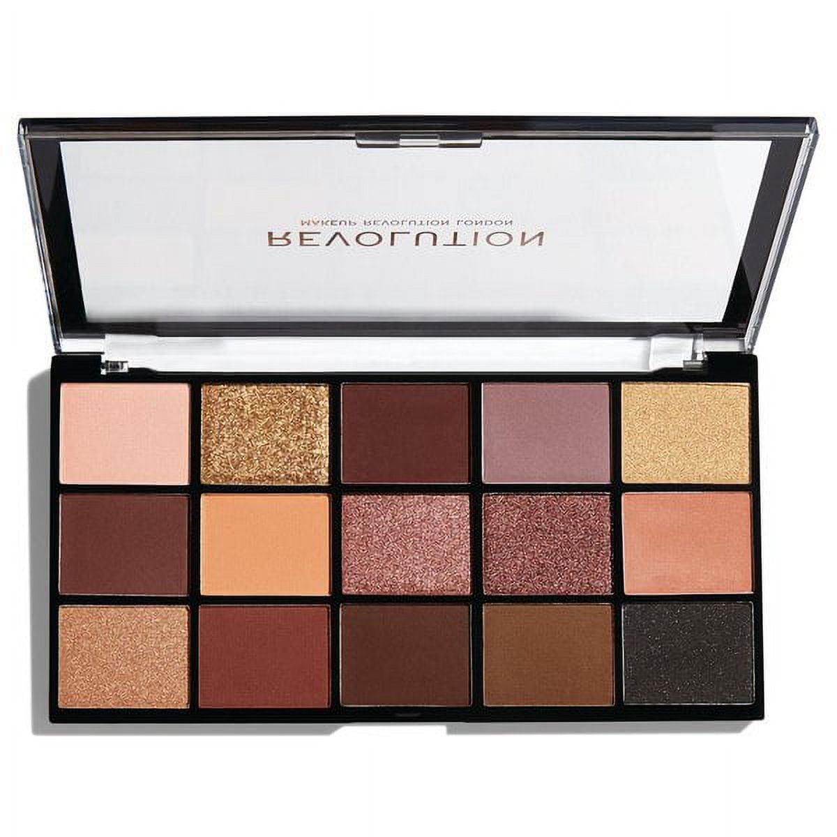 Revolution Reloaded Palette, Highly Pigmented, Velvet Rose, 15-Shade Palette